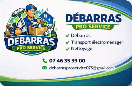 Débarras pro service **Bonjour, nous proposons nos services dans toute l’Île-de-France et les régions voisines avec intervention rapide et tarifs attractifs. ✔ Nettoyage de terrasses, bureaux, locaux, caves, jardins et extérieurs ✔ Débarras d’encombrants : ferraille, bois, gra